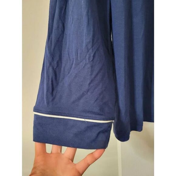 Eberjoy Gisele Lounge PJ Top Navy L NWT - Picture 3 of 7